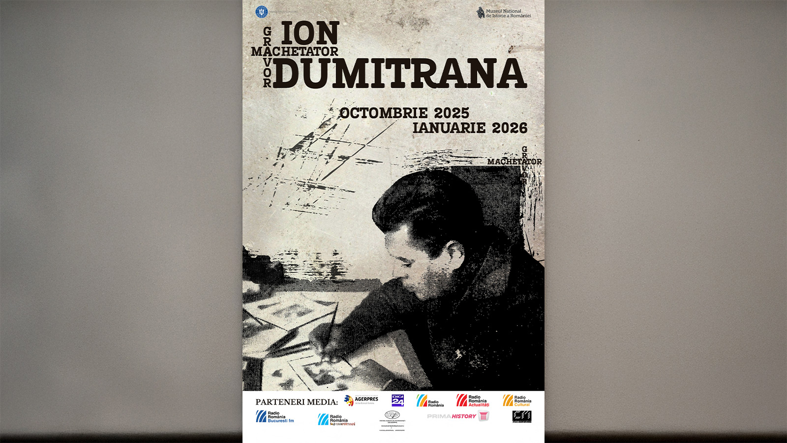 Expozitia Ion Dumitrana. Machetator și gravor