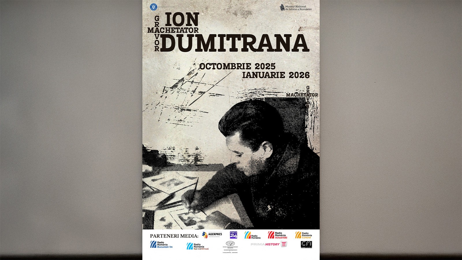 Expozitia Ion Dumitrana. Machetator și gravor