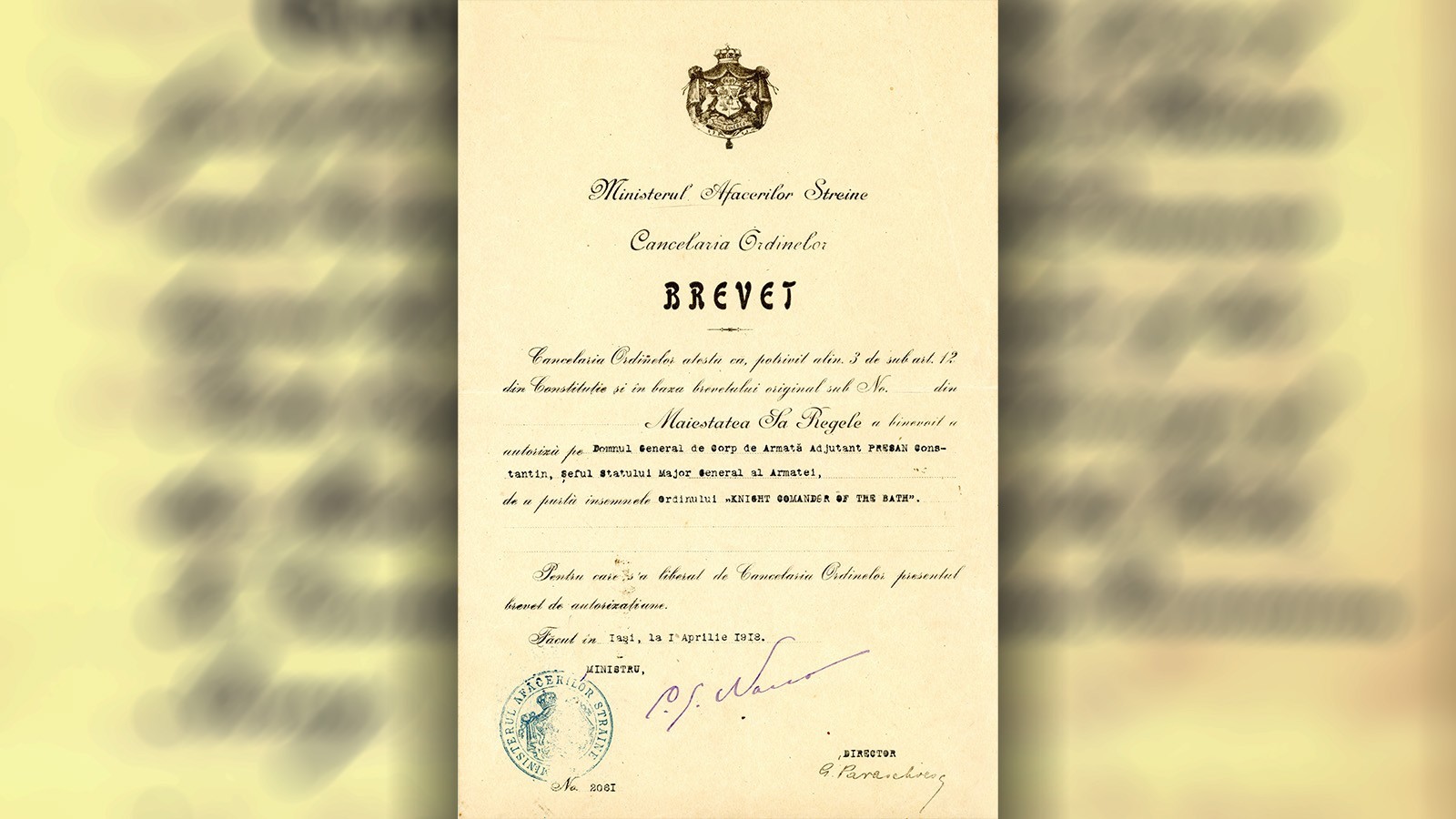 Exponatul lunii ianuarie 2026 - Muzeul Militar National Regele Ferdinand I