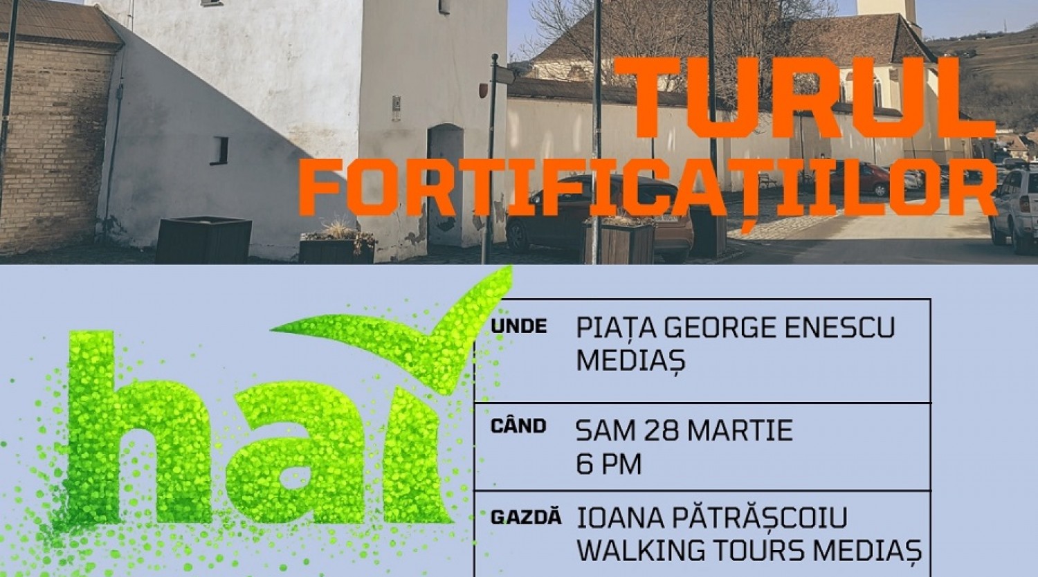 Turul fortificațiilor Mediașului - parte din Hai în Colinele Transilvaniei