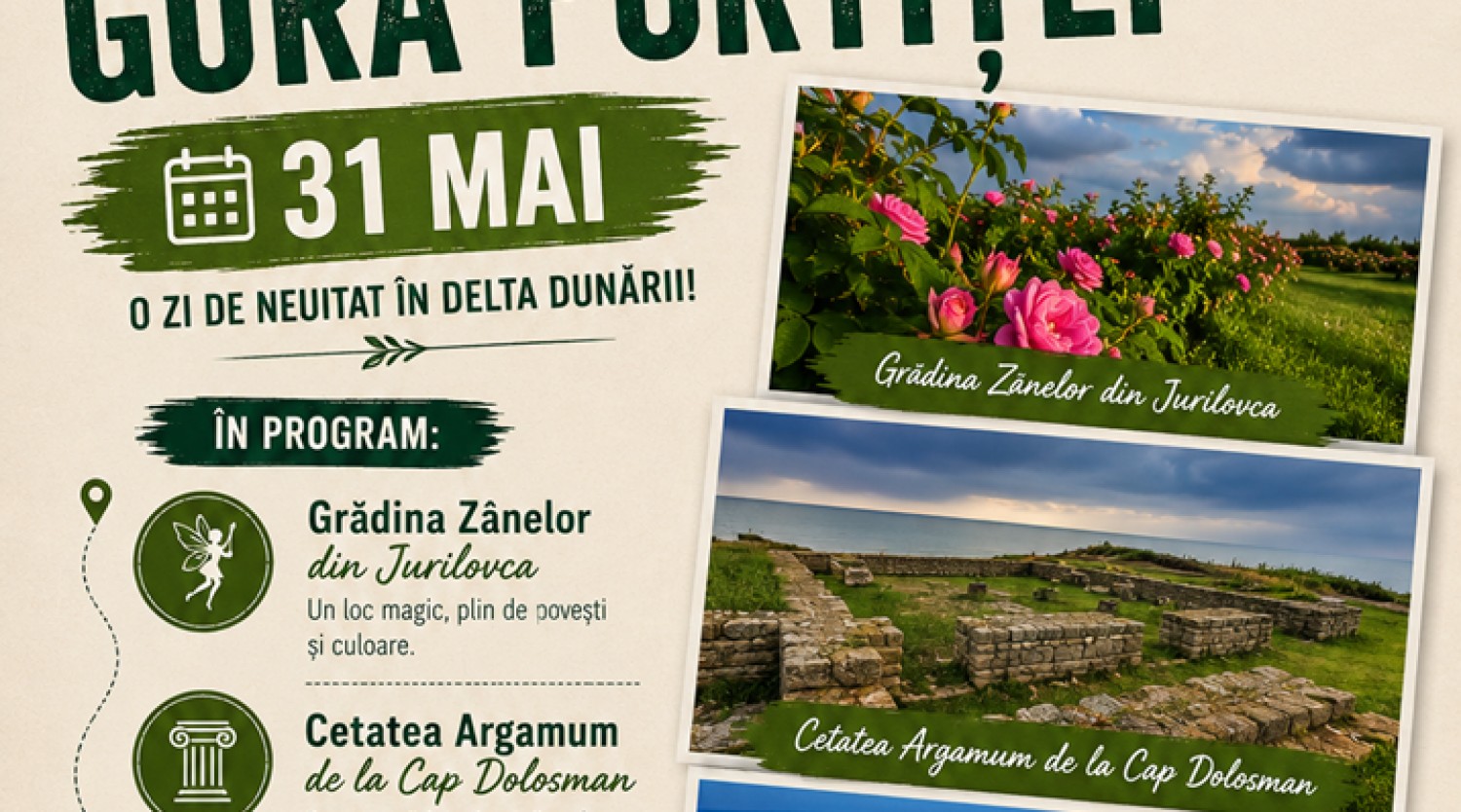 31 MAI: Excursie la Gura Portitei by ReConectare in Natura