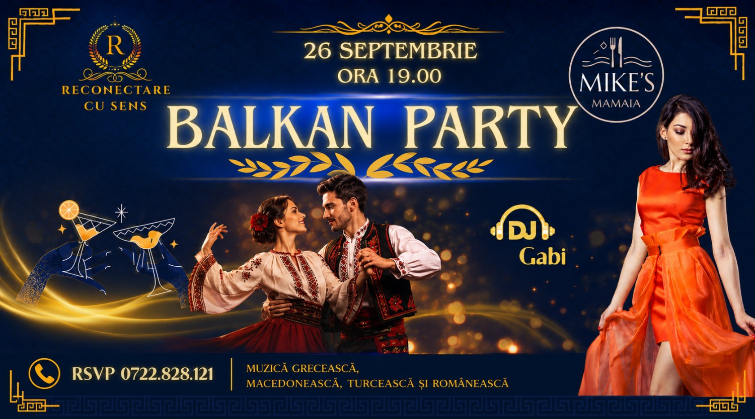 26 SEPTEMBRIE:  BALKAN PARTY by ReConectare cu SenS